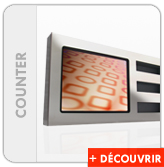 borne interactive corner counter