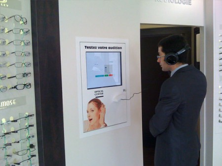 Projet bornes interactives Optical Center